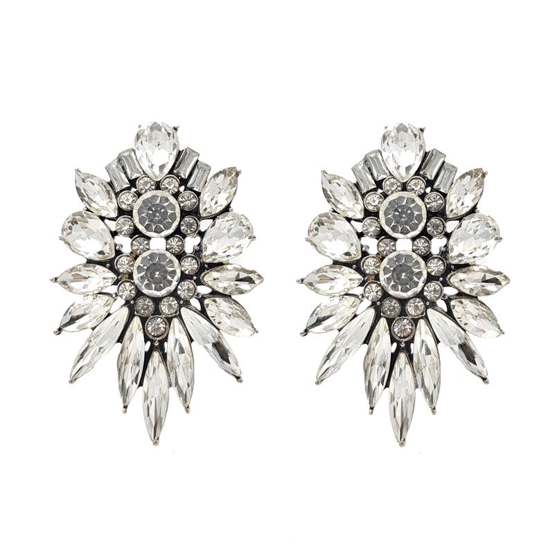 Elizabeth Earrings - Crystal