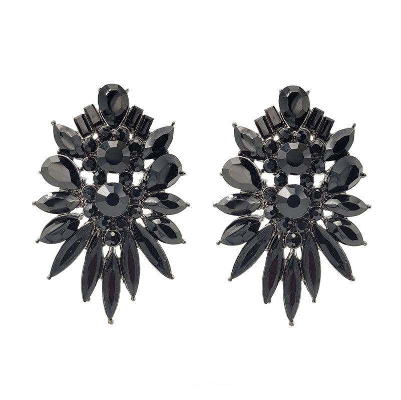 Elizabeth Earrings Gunmetal